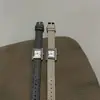2025 de Alta Gama Angora Rojo Cuadrado Elegante Estilo Coreano Ins Nicho Caja de Acero Simple Nicho Reloj para Mujer
