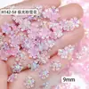 Acessórios Coloridos de Unhas com Flocos de Neve de Natal, Diamantes de Resina Iridescentes Gelo-Transparente, Decorações de Unhas Vestíveis DIY, Pequenos Acessórios para Unhas