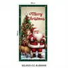 Tela de Fondo Navideño Transfronteriza Personalizada Bandera de Jardín Pareja Cortina de Puerta Pancarta Navideña Bandera de Fiesta para Puerta Decoración