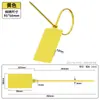 Sello de Plástico Extendido Desechable Sello de Carbón Cemento Plomo Marcador de Plántula Material de Amarre Desechable Médico Sello de Identificación