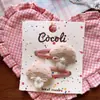 Presilhas de Cabelo Fofas de Tecido de Algodão para Primavera e Verão com Design de Cogumelo para Meninas, Scrunchies Fofos Bordados com Coração, Presilhas de Cabelo Rosa para Estudantes
