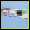 Pote de plástico frasco pp 100ml cor frasco de boca larga frasco para creme frasco para máscara capilar barril para máscara 100g filme de lama frasco cilíndrico reto