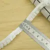 Accesorios de Encaje Elástico de 3m Puños de Falda Escote Dobladillo Pliegues Decorativos DIY Hecho a Mano Borde Elástico