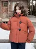 2025 Nova Moda Inverno Novo Casaco de Algodão Feminino Curto Estiloso Versão Coreana Solto Espessado Quente Jaqueta Acolchoada de Algodão