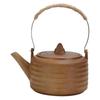 Tetera de Leña Juego de Té Kung Fu Retro Chino Asa de Cerámica Gruesa Tetera Calabaza para el Hogar Venta al por Mayor