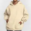 Sudadera con capucha de estilo europeo y americano, con forro polar, hombros caídos, para Otoño e Invierno 2025, corte holgado, venta a bajo margen y alto volumen del fabricante, en stock