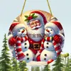 Decorações de Café Restaurante Papai Noel e Boneco de Neve Transfronteiriças Corda para Pendurar Presente Decoração Pingente