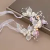 Guirlanda Infantil Acessórios de Cabelo Princesa Super Fada Menina Flor Pérola Fita Tiara Doce Daminha Floco de Neve Aro de Cabelo Popular