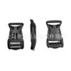 Hebilla de seguridad de plástico negro de 20 mm de diámetro interior de fábrica, hebilla lateral para casco, hebilla de ajuste para mochila, suministro directo