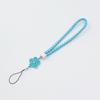 Cuerda corta tejida de trébol, cuerda de cuero sintético, cordón con forma de flor pequeña, cordón corto para teléfono móvil, cordón de juguete, 10 colores disponibles
