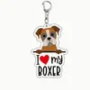 Llavero de Perro Mascota Acrílico Color Impreso En Stock Transfronterizo Regalo Pequeño Creativo