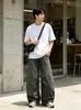 Pantalones de Trabajo Patchwork Personalizados para Hombres, Pantalones Sueltos Casuales de Alta Calle Europea y Americana para Mujeres, Otoño Nuevo, para Montar en Motocicleta