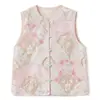 Conjunto de Chaqueta y Chaleco de Seda de Morera con Bordado Floral Estilo Nacional Nuevo Verano 2026 Estilo Chino de Gama Alta N4023