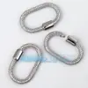 R02 Acessórios para Joias DIY Cobre Puro Microincrustado com Diamantes, Fecho de Mola que Pode Ser Aberto e Fechado, Pulseira, Fecho de Colar