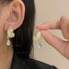 Pendientes de mariposa de cristal degradado con diseño de nicho, ligeros, de lujo, de alta belleza, con colgante de gota de agua, pendientes de celebridades de Internet para mujer.