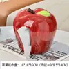 Estante de Almacenamiento para Cepillo de Dientes Eléctrico de Cerámica Apple Lavabo del Baño Tocador Pasta de Dientes Base para Cepillo de Dientes Flor de Seda