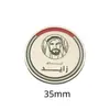 Modelo Quente Transfronteiriço Oriente Médio Emirados Árabes Unidos Retrato do Rei Senhor Esmalte Pintado Emblema Adesivo para Celular Pronto para Entrega