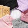 Roupa Íntima Feminina 100% Algodão, Calcinhas Antibacterianas Lisas de Cor Média com Relevo, Roupa Íntima Feminina 100% Algodão Atacado do Fabricante