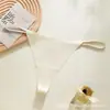 Tanga con Estampado de Leopardo de Comercio Exterior para Mujer Bikini Talla Grande Sexy de Tiro Bajo Sin Costuras Correa Fina Tanga Hilo en T Erótico