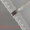 Encaje de malla popular de seda de leche bordado de 7 cm, ribete bordado, hermosa lencería de espalda, puños, escote, accesorios para el dobladillo de la falda