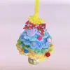 Producto Terminado 2025 Montaje de Escena Árbol de Navidad Decoraciones de Ganchillo Nuevos Adornos Colgantes Decoraciones Colgantes Tejidas de Navidad Puerta Pequeña