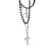 Collar Cruzado con Cuentas Dulce y Fresco para Mujer Multicapa Apilable Sensación de Alta Gama Cadena para Clavícula Estilo Oscuro Colgante Retro Accesorios