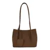 Bolsa Tote Grande Capacidade para o Dia a Dia 2026 Nova Verão Cor Sólida Moda Tote de Ombro Único Bolsa de Ombro Único Sob o Braço Feminina