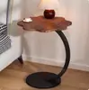 Mesa de centro redonda pequena para uso doméstico, adequada para apartamentos pequenos, sala de estar, mesa lateral de sofá, design moderno e minimalista, pequena mesa de centro criativa, mesa de cabeceira