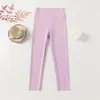 Pantalones de tiburón para niña, verano, finos, ajustados, leggings, ropa exterior para niños, pantalones cortos cropped de Barbie, cintura alta, ajustados, largos