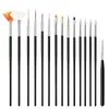 Manicure Transfronteiriça Conjunto de Ferramentas de 15 Peças Caneta de Fototerapia Caneta de Cristal Caneta de Pintura Caneta de Silicone Caneta de Pontos Pincel Atacado