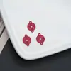 Estilo Chinês Vermelho Sorte Casamento Suprimentos DIY Liga Joias Acessórios Bênção Caixa de Doces Caixa de Presente Pingente Vazado