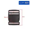 Suministro de fábrica accesorios para equipaje hebilla de plástico hebilla semicírculo pp 2-5 cm hebilla de plástico japonesa hebilla para bolsa mochila