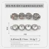 Accesorios Decorativos de Metal para Zapatos de Cuero de Mujer, Hebillas para Zapatos de Cadena de Perlas Incrustadas con Pedrería, Accesorios Individuales para Zapatos, Adornos de Hebilla de Cuero para Zapatos