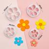 Molde de flor pequena flor de ameixa cinco pétalas molde de corte de flor terno ferramenta fondant flor bolo decoração de cozimento pequena margarida relevo