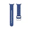 Nuevo Producto Transfronterizo Adecuado para Samsung Watch8 Correa de Reloj Grabada Watch8 Clásico Estampado de Leopardo Hebilla Plateada Correa de Reloj de Silicona