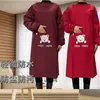 Bata de Usar al Revés, Delantal Impermeable y a Prueba de Aceite de Manga Larga, Ropa Protectora para Cocina Casera, Ropa de Trabajo para Hombres y Mujeres, Resistente a las Manchas y Ligera