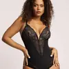 Body de encaje calado transfronterizo europeo y americano para Amazon, Sexy, Moldeador corporal, Control de abdomen, Elevador de glúteos, Moldeador corporal, Tallas grandes, Moldeador corporal