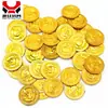 Exportação de decorações promocionais para festa de Halloween Moedas de ouro banhadas a ouro Moedas de ouro de piratas Moedas de jogo de brinquedo