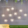 Fornecimento Direto da Fábrica Lustre Acrílico Bola de Bordado de 10 Cabeças Decoração de Casamento Layout do Local Luminária de Teto Adereços de Casamento