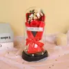 Ornamento de Cúpula de Vidro com Flor Eterna, Buquê de 7 Rosas, Flores Secas, Presente de Dia dos Namorados 520 para Namorada, Esposa, Presente de Aniversário