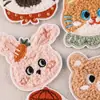 Parche Bordado de Animales Lindos Autoadhesivo Original para Toalla Accesorios Decorativos para Ropa Parche para Funda de Teléfono Parche de Tela