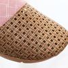 Pantuflas de Ratan y Hierba para el Hogar Verano Pantuflas de Lino para Interior Silenciosas Antideslizantes Estilo Japonés Pantuflas para Piso de Madera Transpirables Pantuflas Tejidas de Ratan
