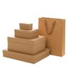 Caja rígida de papel kraft vintage Tiandi, caja de embalaje de regalo rectangular, caja vacía, caja de regalo grande de cartón negro.