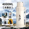 Olla Termo de Acero Inoxidable 316 de Gran Capacidad, Taza de Té Deportiva Portátil para Exteriores, Olla Extra Grande para Viajes en Coche