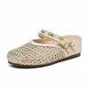 Sapatos Elegantes de Calçar Estilo Birkenstock para Mulheres, Lançamento Verão 2026 Versáteis com Trama Vazada, Tamancos Fechados com Solado Grosso