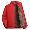 Chaqueta de forro polar para papá 2022 otoño e invierno Nueva chaqueta casual cálida engrosada para personas de mediana edad y mayores ropa de invierno