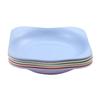 Plato Redondo de Paja de Trigo de 20 cm, Plato de Comida para el Hogar, Plato de Fruta de Moda, Plato de Desayuno, Plato de Bocadillos, Estilo Nórdico