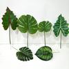 Simulación de hoja de tortuga, planta verde, fondo, decoración de pared, planta, hojas de pared, pegamento, varilla larga, tela de seda, hoja, exposición de ingeniería