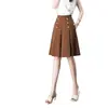 Calças Culotte Plus Size, Calças de Pernas Largas, Shorts Femininos, Calças Casuais Soltas Finas de Verão com Cintura Alta Emagrecedoras, Calças de Cinco Pontos