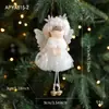 Nuevo Colgante de Peluche Navideño con Astas de Reno y Ángel Niña Colgante para Árbol de Navidad Muñeca Creativa Colgante Decorativo